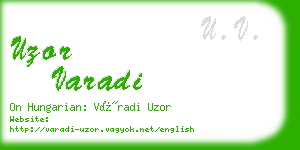 uzor varadi business card